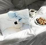 Coque Macbook Marbre Bleu Célestine par Tibisig
