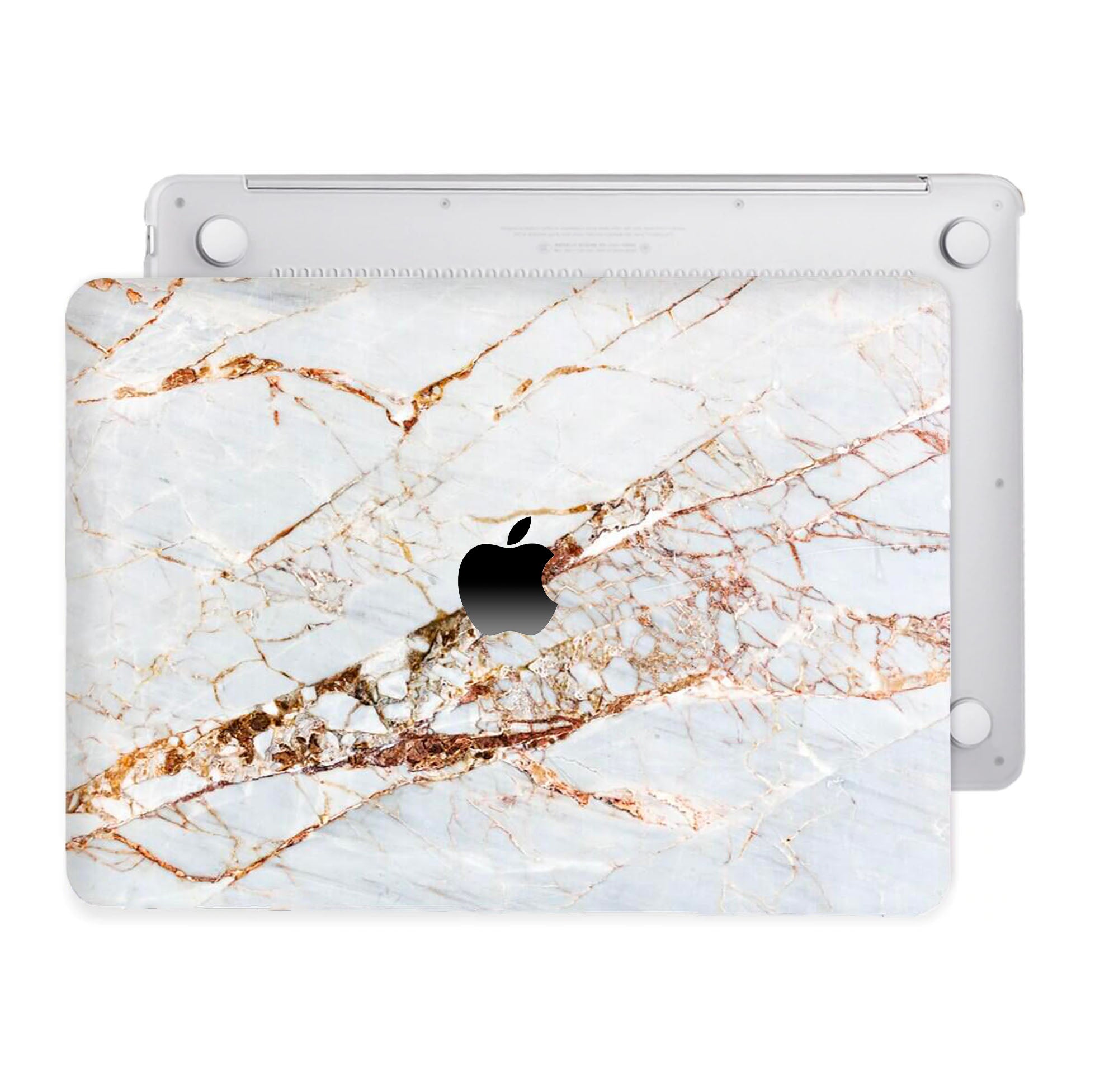 Coque MacBook - Marbre Carrara Or – Tibisig