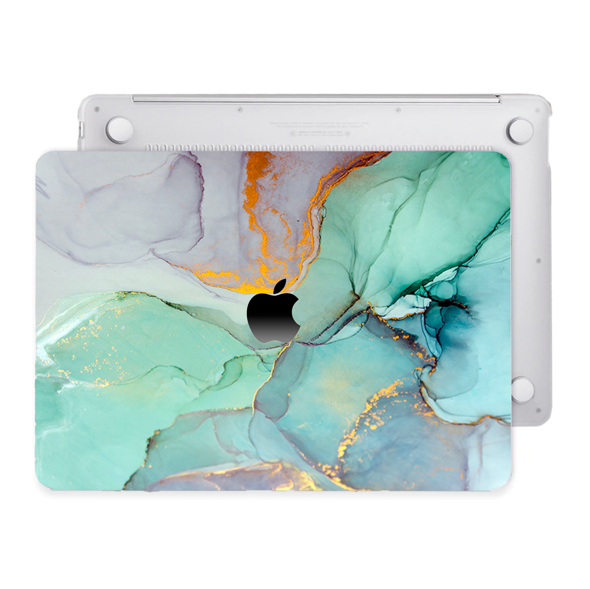 Coque MacBook - Marbre Vert Jade – Tibisig