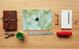 Coque Macbook marbre vert par Tibisig